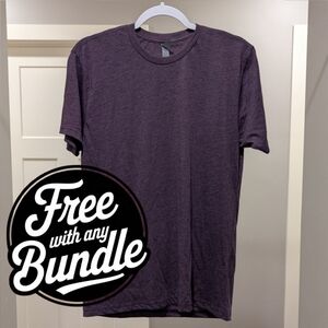 FREE IN ANY BUNDLE Purple/burgandy crew neck T-shirt, size M
